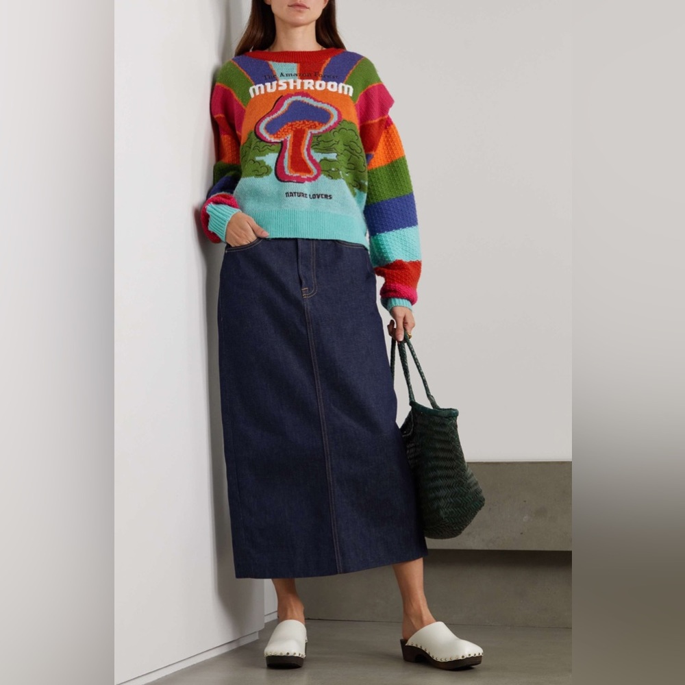 FARM Rio Colorful Mushroom Sweater